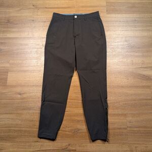 Macade Golf Pants Mens 30 (30x28) Black Slim Fit Tapered Zip Stretch Performance